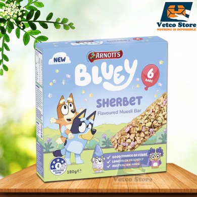 Bánh Ngũ Cốc Arnott's Bluey Sherbet Flavoured Muesli Bars 180g